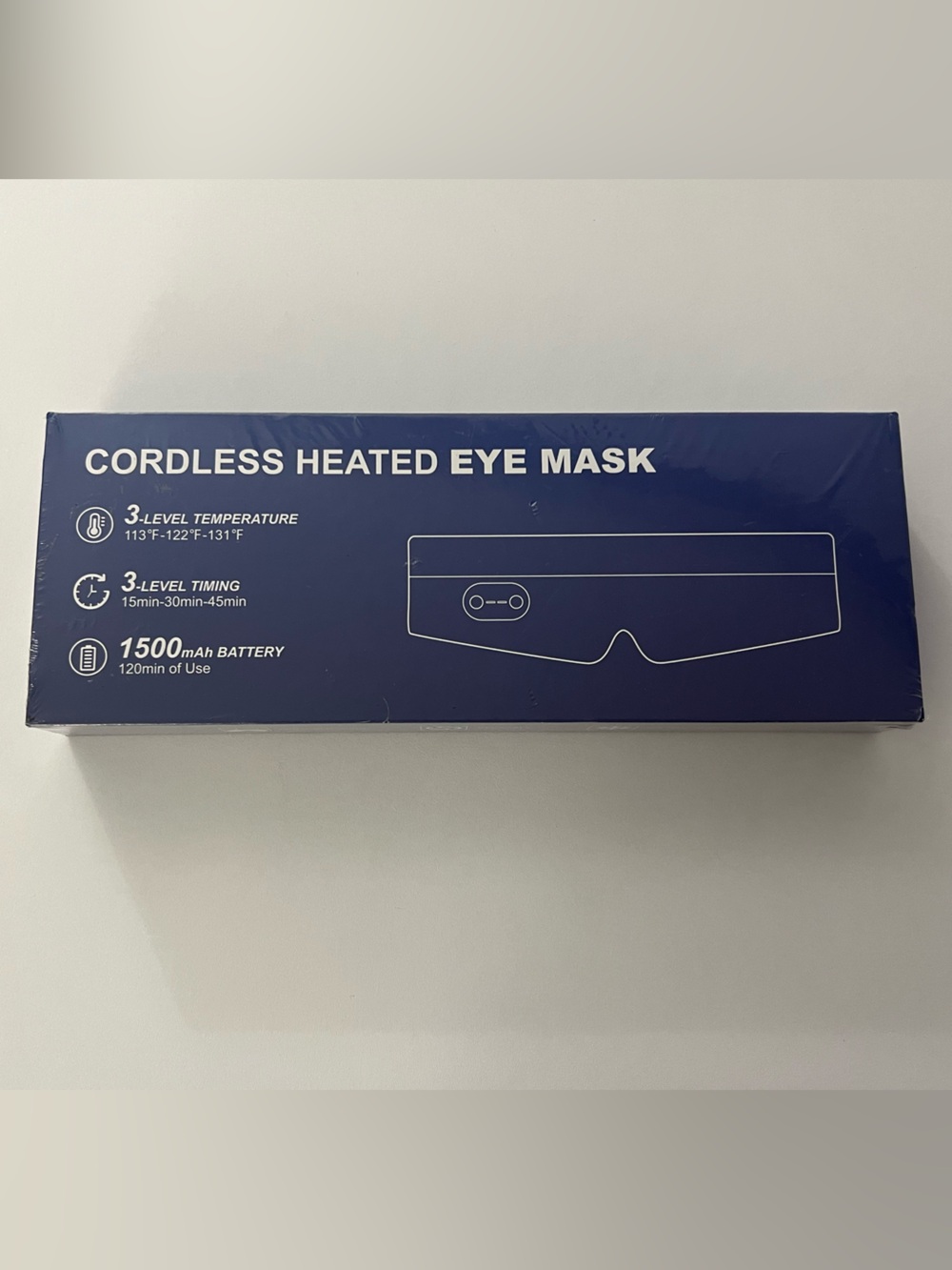 NEW Cordless Heated Eye Mask - Blue Box NWT - Picture 2 of 11